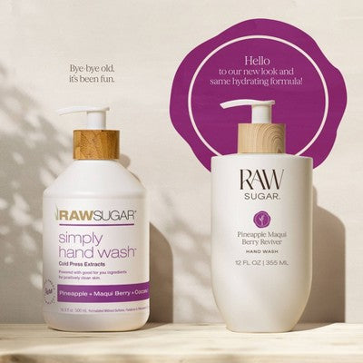 Raw Sugar Hand Wash - Pineapple Maqui Berry Reviver - 12 fl oz
