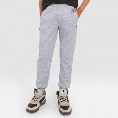 Champion Kids' Fleece Jogger Pants - Heather Gray M