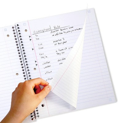 Five Star 130 Sheet 1 Subject Wide Ruled Customizable Notebook Lilac