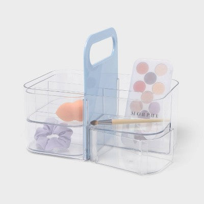 Cosmetic Vanity Makeup Caddy Blue - Brightroom