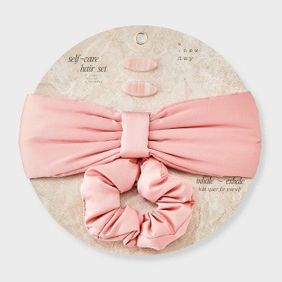 Spa Hair Set 3pk - A New Day Pink