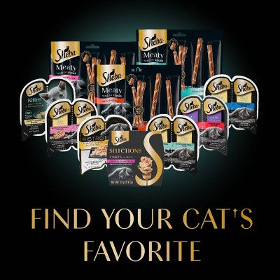 Sheba Selections Filets in Broth Complements Chicken and Tuna Flavor Wet Cat Food - 1.3oz