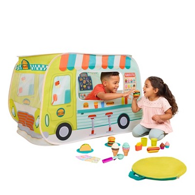 B. toys Good-to-Go Food Truck Pop-Up Tent - 43pc Indoor Play Tent for Toddlers