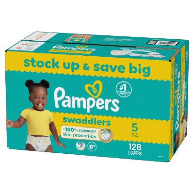 Pampers Swaddlers Sensitive Disposable Diapers - Size 5 - 128ct