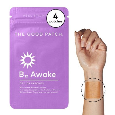 The Good Patch B12 Awake Plant-Based Vegan Wellness Patch - 4ct