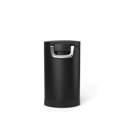 simplehuman Medium Pet Food Storage Container for Cat Food, Bird Feed, and Dog Food Storage - Matte Black Steel (LOCAL PICKUP ONLY)