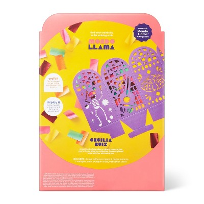 2ct Dia de Muertos Craft Lantern Kit - Mondo Llama