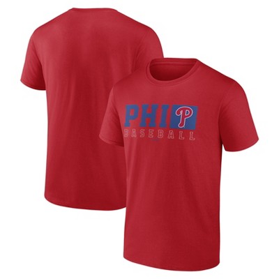 MLB Philadelphia Phillies Men's Short Sleeve Core T-Shirt - S: 100% Cotton,