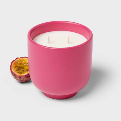 2-Wick Ceramic Jar Candle Passionfruit Punch 13.5oz - Room Essentials