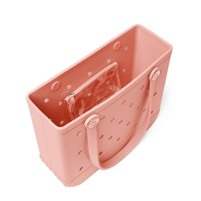 Bogg Bag Baby Bogg Tote Bag - Peach Daiquiri: Plastic Vinyl Shoulder Handbag