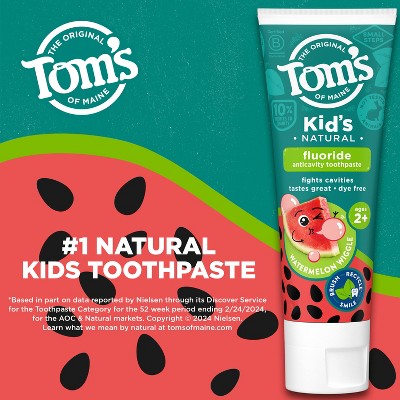 Tom's of Maine Watermelon Wiggle Kids Toothpaste with Fluoride - 5.1oz