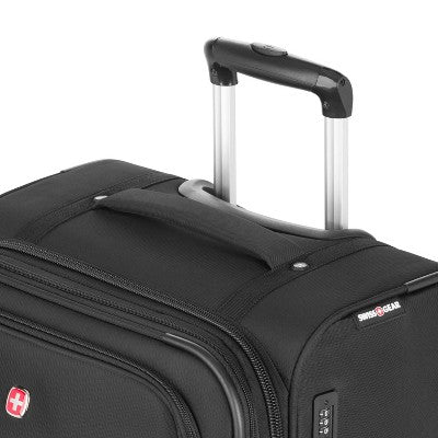 SWISSGEAR Zurich Softside Medium Checked Suitcase - Black