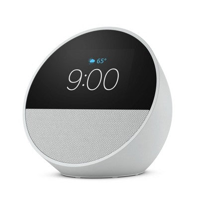Amazon Echo Spot, Smart Alarm Clock (2024 Release) - Glacier White