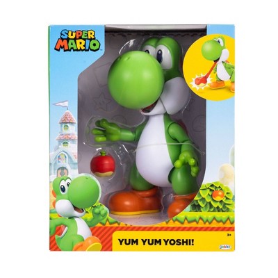 Nintendo Super Mario Yum Yum Yoshi 9.5" Feature Figure Grab the fruit again and again