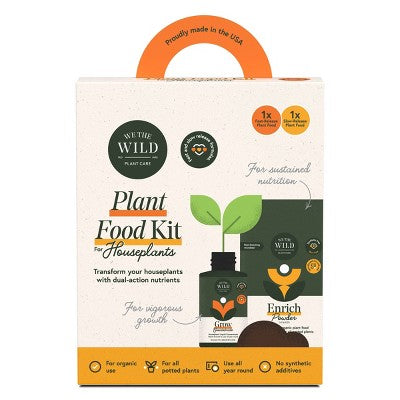 WE THE WILD Plant Food Kit Organic Easy 2-Step Care For Houseplants