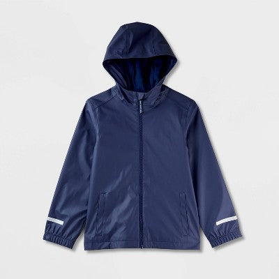 Kids' Rain Coat - Cat & Jack Navy Blue XS