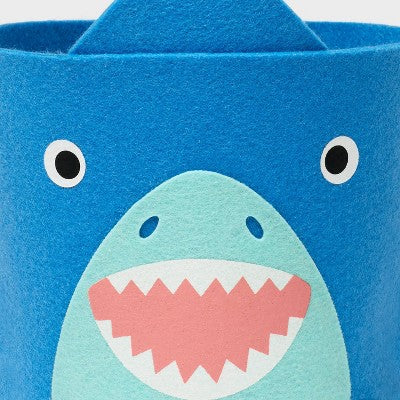 Easter Felt Shark Basket Blue - Spritz