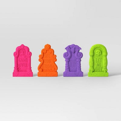 4pk Halloween Foam Tombstones Bright Colors - Hyde & EEK! Boutique