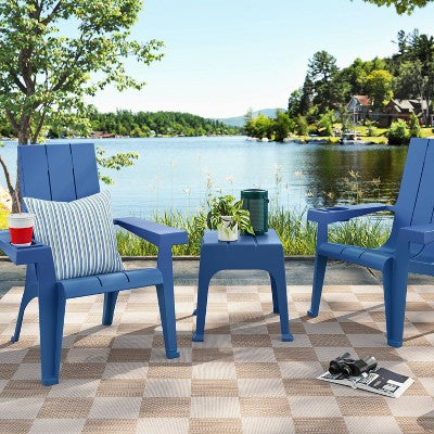 Resin Patio Accent Table Blue - Room Essentials
