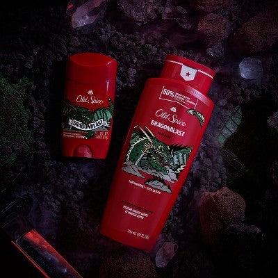 Old Spice Body Wash for Men, Dragonblast, Long Lasting Lather, 30 fl oz
