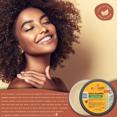 Ashanti Whip Shea Souffle Coco Mango Hair Wax - 8 fl oz