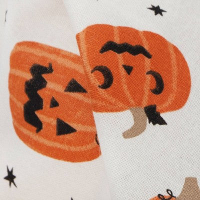 Halloween Pumpkins Kitchen Towel Orange - Hyde and EEK! Boutique: Cotton, Machine Washable, 28"x18"