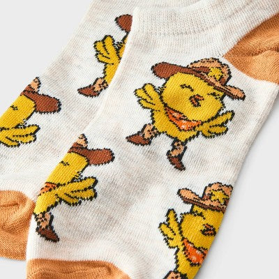 Women's Western Chick Low Cut Socks - Oatmeal/Tan 4-10