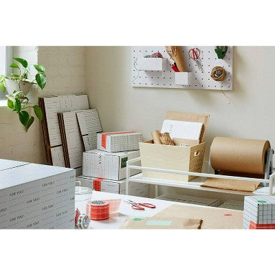 Scotch Packet Small Mailing Box: Cardboard Shipping Box, 9.5" x 6", White, Flap Closure, Single Pack