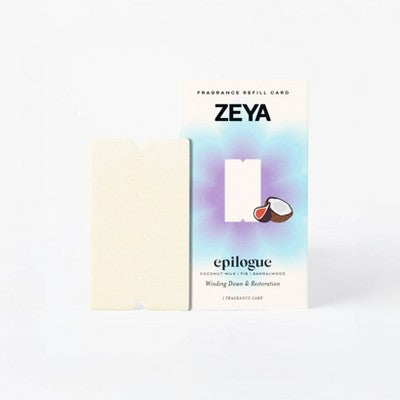 ZEYA Fragrance Card Refill - Epilogue: Sandalwood, Coconut