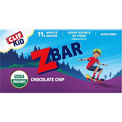 CLIF Kid ZBAR Organic Chocolate Chip Energy Bars- 12ct