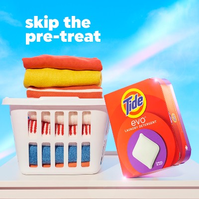 Tide EVO Spring Blast Laundry Detergent Tablets - 42ct: Odor Control, Cold Water Detergent, Bleach-Free