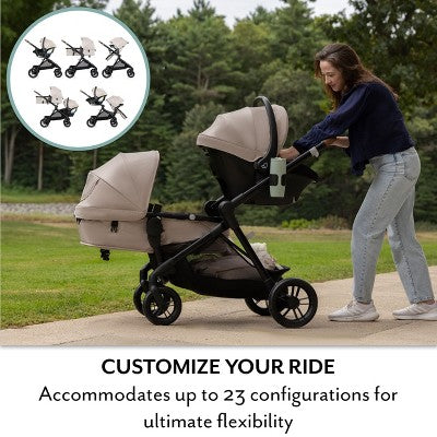 Evenflo Pivot Xpand Travel System with LiteMax NXT Infant Car Seat - Canyon Beige (LOCAL PICKUP ONLY)