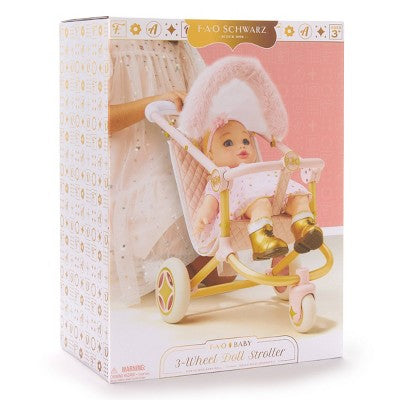 FAO Schwarz Baby 3-Wheel Doll Stroller