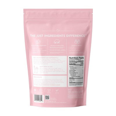 Just Ingredients Strawberries and Cream Protein Mix - 1.49lb - 15 servings