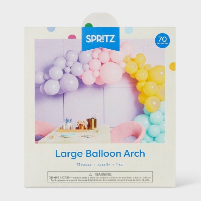 70ct Large Balloon Arch Garland Pastels - Spritz