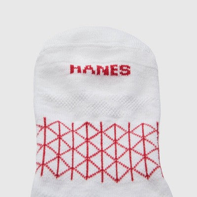 Hanes Men's Absolute Comfort Cushioned Ankle Socks 3pk - Moisture-Wicking, White/Gray/Black 6-12