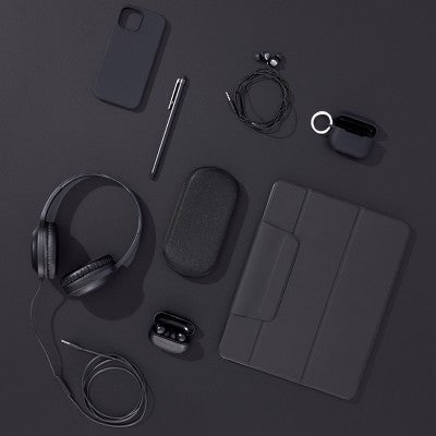 Wired On-Ear Headphones With Microphone - heyday Black