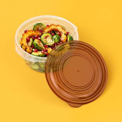 Fall Round Food Storage Containers - 2pk - 47oz/5.8cup - up&up