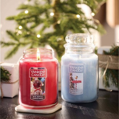 Yankee Candle Glass Big Apple Christmas Original Jar Candle 22oz
