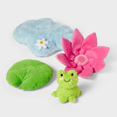 11" Stackable Lily Stuffed Animal - Gigglescape: Frog Character Plush, Polyester Material: Gigglescape Toys