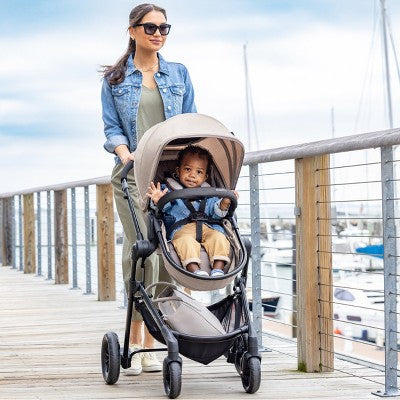 Evenflo Pivot Modular Travel System with LiteMax Infant Car Seat with Anti-Rebound Bar - Oxford Black (LOCAL PICKUP ONLY)