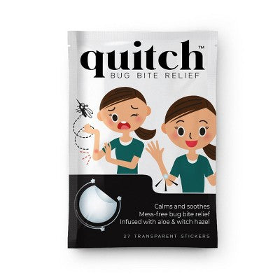 Quitch Bug Bite Relief Patch - 27ct: Soothing Witch Hazel Infused Patches, Travel Size Anti-Itch Treatment