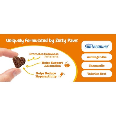 Zesty Paws Advanced Behavior Calming Soft Chews for Dogs - Turkey Flavor - 60ct