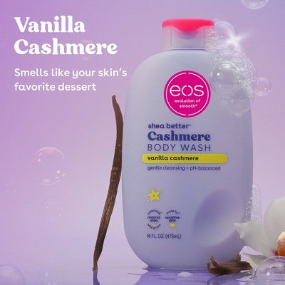 eos Mini Body Wash - Travel Size - Vanilla Cashmere - 2.5 fl oz: Basic Cleansing, Whole Body, Bottle, Liquid