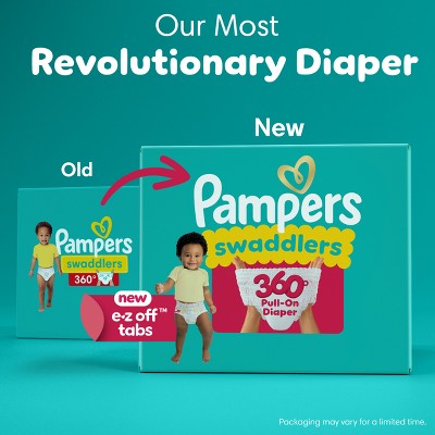 Pampers Swaddlers 360 Disposable Diapers - Size 6 - 17ct: Diaper Weight Range 35+ lbs, Polypropylene, Spandex