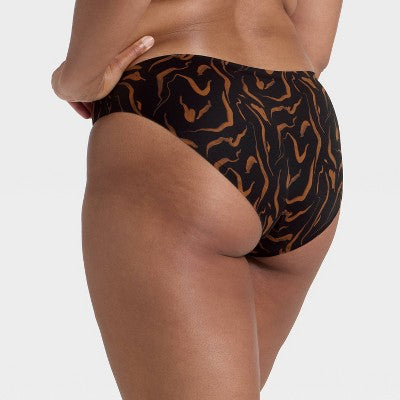 Women's Luxury Collection Bikini Underwear - Auden Black Wave M