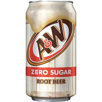 A&W Root Beer Zero Sugar Soda - 12pk/12 fl oz Cans