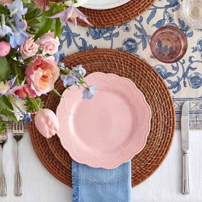 Cook With Color 8pk Plastic Plates Pink
