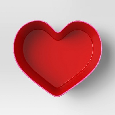 28 fl oz Melamine Figural Heart Serving Bowl Red - Room Essentials