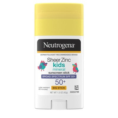Neutrogena Sheer Zinc Kids Sunscreen Stick - SPF 50 - 1.5 fl oz